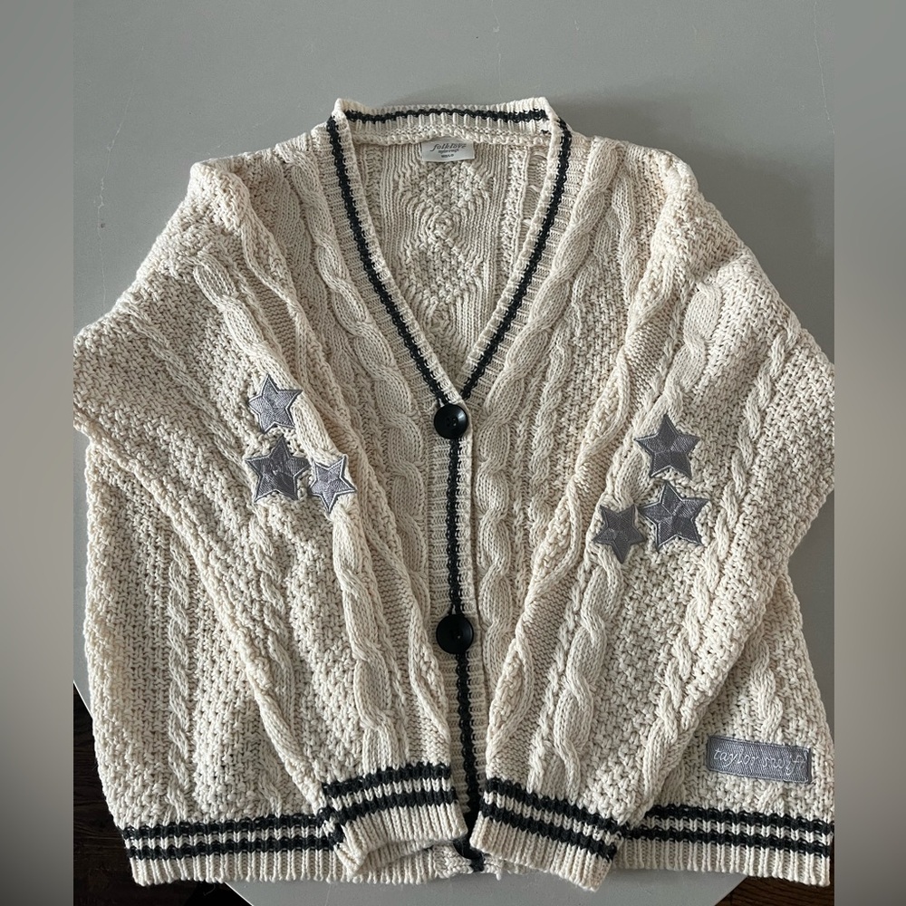 Brand New Taylor Swift Folklore Cardigan (2024 edition) size MD/LG